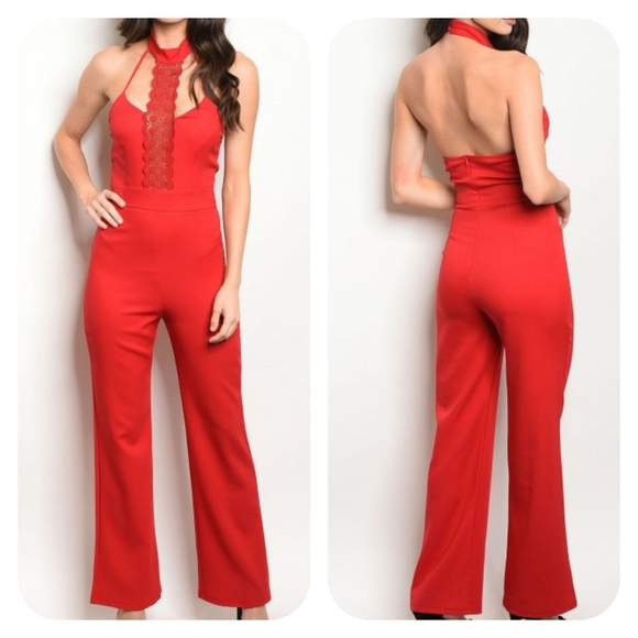 RED JUMPSUIT - Picture 1 of 4